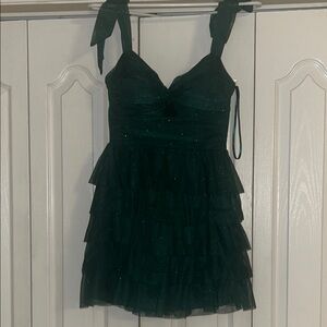 City Studio Green Mini Homecoming Dress